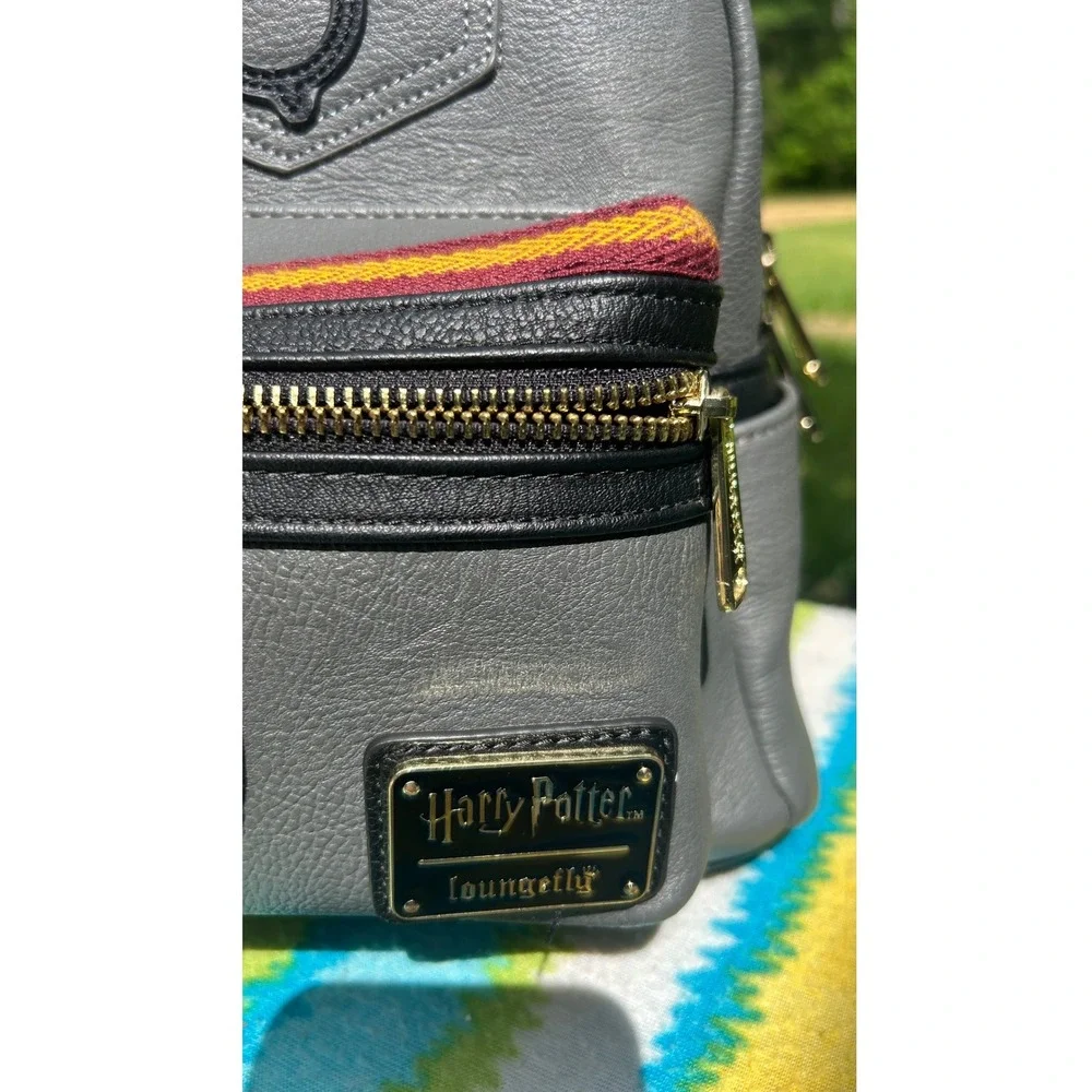 Loungefly‎ Harry Potter Mini Backpack Gryffindor Grey Faux Leather
